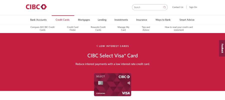 CIBC Select Visa Card